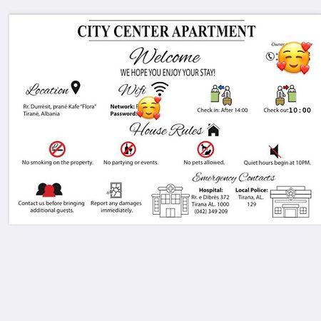 City Center Apartment Kafe Flora Tiranë Ngoại thất bức ảnh